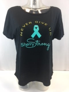 Never Give Up/Sherry Strong Tee